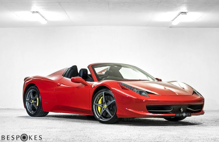 Ferrari 458 Spider luxury car hire UK